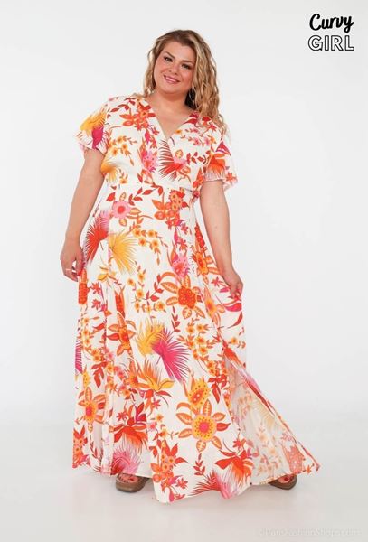 Picture of PLUS SIZE COTTON MAXI DRESS